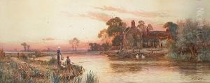 A Golden Evening On The Arun, Sussex