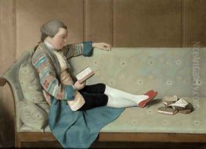 Portrait of a Man Reading John Farr Reading Horaces Odes by Francois Vispre
