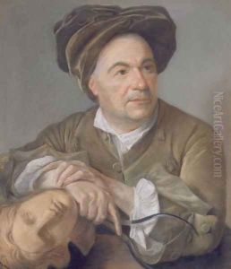 Louis Francois Roubiliac 1702-62 by Francois Vispre