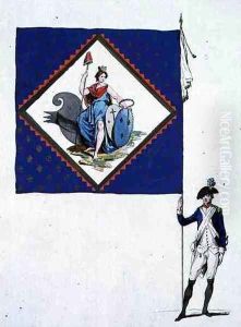 Flag of the batallion of the Carmes Dechausses, 1790