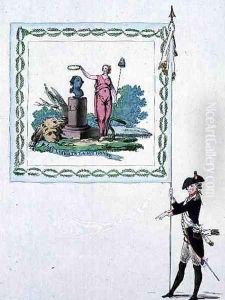 Flag of the batallion of St Gervais, 1790