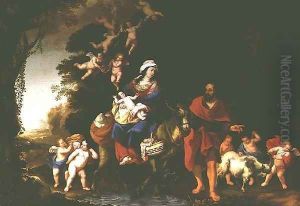 The Flight into Egypt by Francois Verwilt