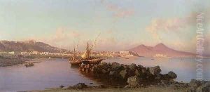 View of the Bay of Naples by Alessandro la Volpe