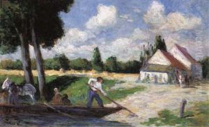 Rolleboise, Le Passeur by Maximilien Luce