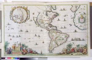 America, plate 84, from Atlas Minor Sive Geographica Compendiosa, 1680