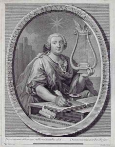 Portrait of Jose Carlos Seixas 1704-42 engraved by John Daulle 1703-63 by Vieira, Francisco