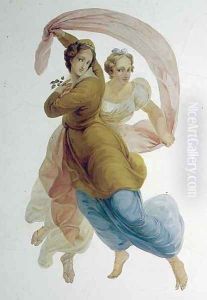 Two Graces, wall panel in the Porcelain Room, c.1822 Two Graces, wall panel in the Porcelain Room, c.1822