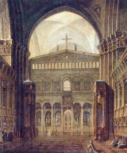 Inner View of the Temple in Jerusalem, 1821 by Maksim Nikiforovich Vorobiev