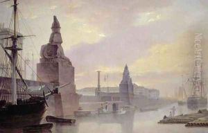 The Neva Embankment by the Academy of Art, 1835