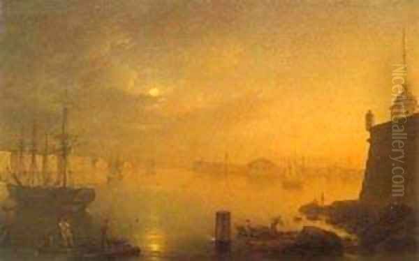 Moonlit Night In St Petersburg 1839 - view 1
