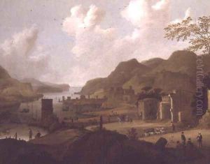 An Italian estuary by Dirck Verhaert