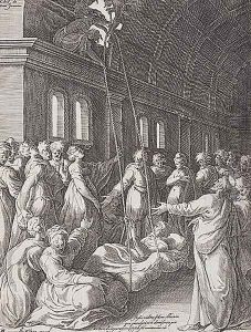 Christ Healing the Sick by Claes Jansz. the Elder Visscher