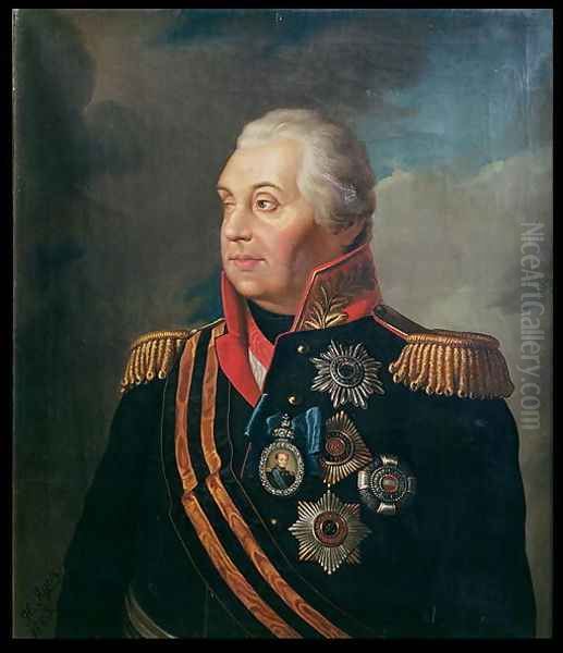 Portrait of Mikhail Ilarionovich Kutuzov, Prince of Smolensk 1745-1813, Russian Field Marshal, 1813 - view 1
