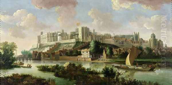 Windsor Castle seen from the Thames, c.1700 - view 1