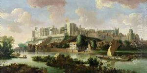 Windsor Castle seen from the Thames, c.1700 by Johannes Vorsterman