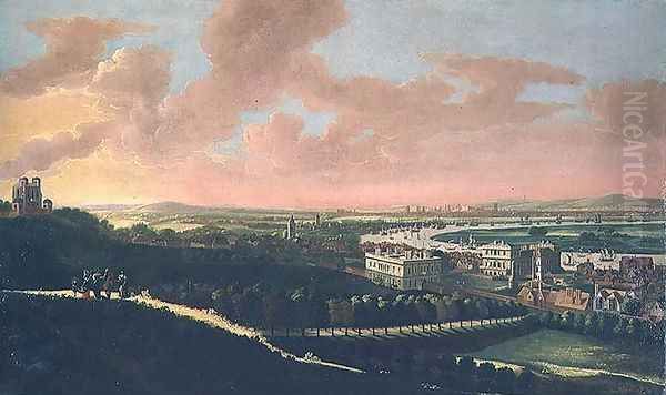 London from Greenwich Hill, c.1680 - view 1