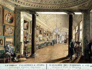 The Picture Gallery in the Stroganov Palace in St. Petersburg, 1793 by Andrei Nikiforovich Voronikhin