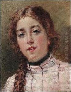 Portrait Of The Artist's Daughter Olenka