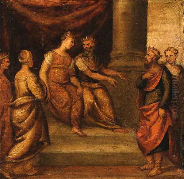 A King being presented to a Queen - view 1