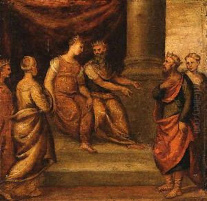 A King being presented to a Queen