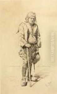 A Breton Peasant by Mortimer Luddington Mempes