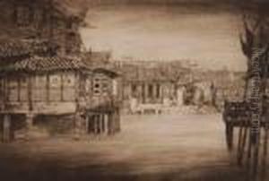 Old Chinese Buildings On Stilts Old Chinese Buildings On Stilts
