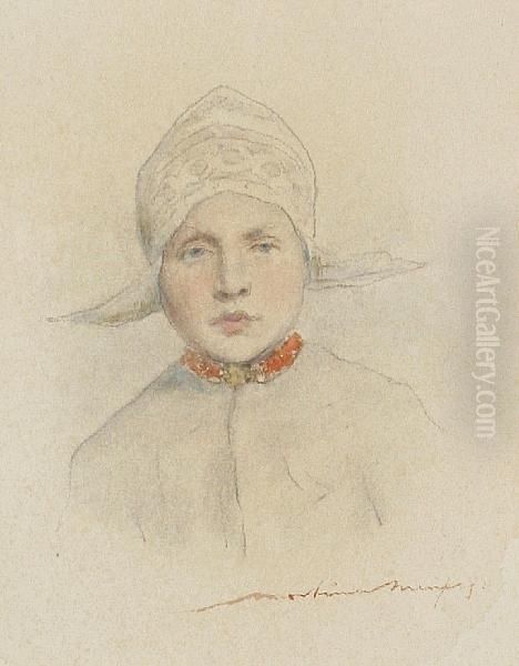 Study Of A Young Dutch Girl - view 1