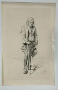 A Breton Peasant. by Mortimer Luddington Mempes