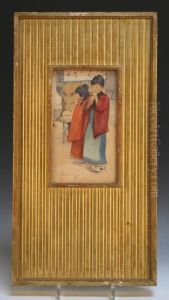 Portrait Of Two Japanese Children Portrait Of Two Japanese Children