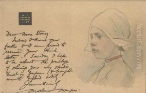 An Illustrated Letter From The Artist To Miss Stoney by Mortimer Luddington Mempes