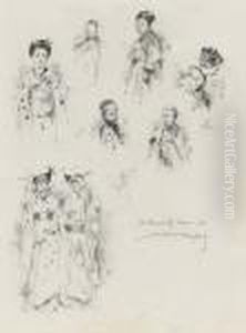 Studies Of Japanese Children by Mortimer Luddington Mempes
