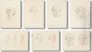 A Collection Of Portrait Studies
Of A Gentleman, Together With An Etching Of A Lady, By The Same Hand,
(8) by Mortimer Luddington Mempes