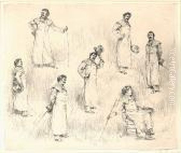Seven Studies Of J A Mcneil Whistler - view 1