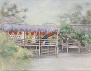A Sunny Garden by Mortimer Luddington Mempes