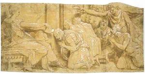 Hebe and Mercury conferring youth on the followers of Mercury by Perino Del Vaga (Pietro Bonaccors