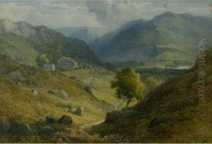 The Bowder Stone, Borrowdale by John Henry Mole