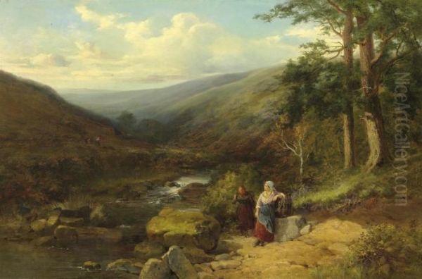 Gathering Peat In The Highlands - view 1
