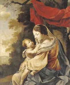 The Virgin and Child 2 by Simon Vouet
