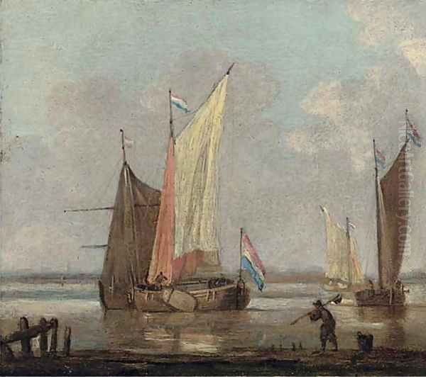 Shipping in an inlet in a calm - view 1