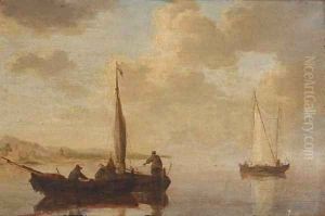 Small craft off the Dutch coast by Willem van de Velde the Younger