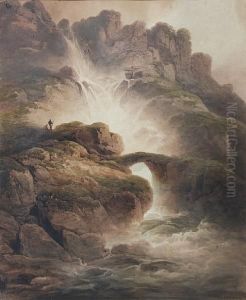 Figures By Mountain Falls