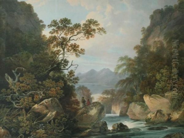 A View Near The Falls Of Lodore, Cumberland - view 1