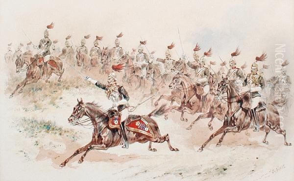 Royal Horse Guards Charging - view 1