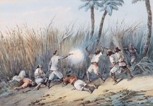 General Charles George Gordon Bei Einem Schuswechsel In Khartoum