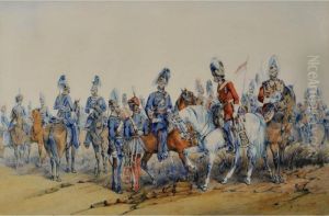 The British Cavalry by Orlando Norie