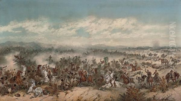The Charge Of The 10th Hussars At The Battle Of El Teb - view 1