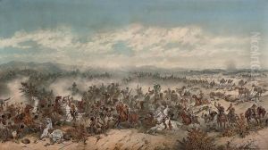 The Charge Of The 10th Hussars At The Battle Of El Teb by Orlando Norie
