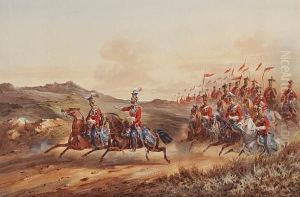 Cavalry Advancing by Orlando Norie