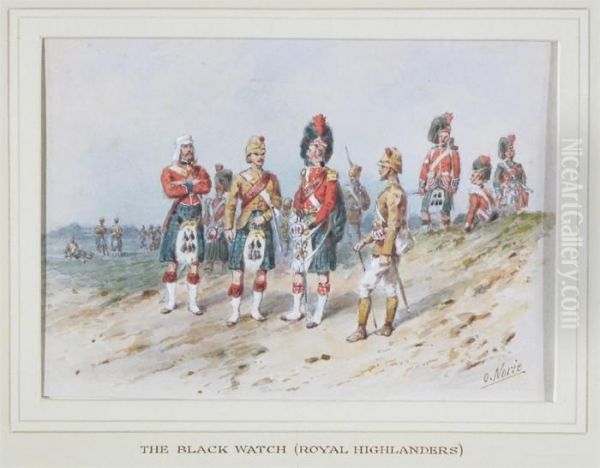 The Black Watch (royal 
Highlanders); The 42nd Royal Highlandregiment Of Foot, 1860; A Soldier 
From A Highland Regiment - view 1