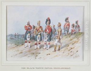 The Black Watch (royal
Highlanders); The 42nd Royal Highlandregiment Of Foot, 1860; A Soldier
From A Highland Regiment by Orlando Norie
